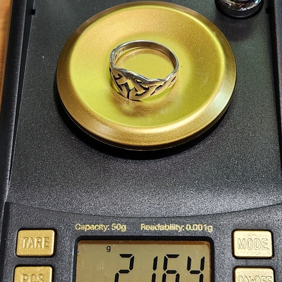 Genuine Vintage Sterling Silver "Double Trinity Knot" Infinity Ring (Size 5.25) - Picture 12 of 12